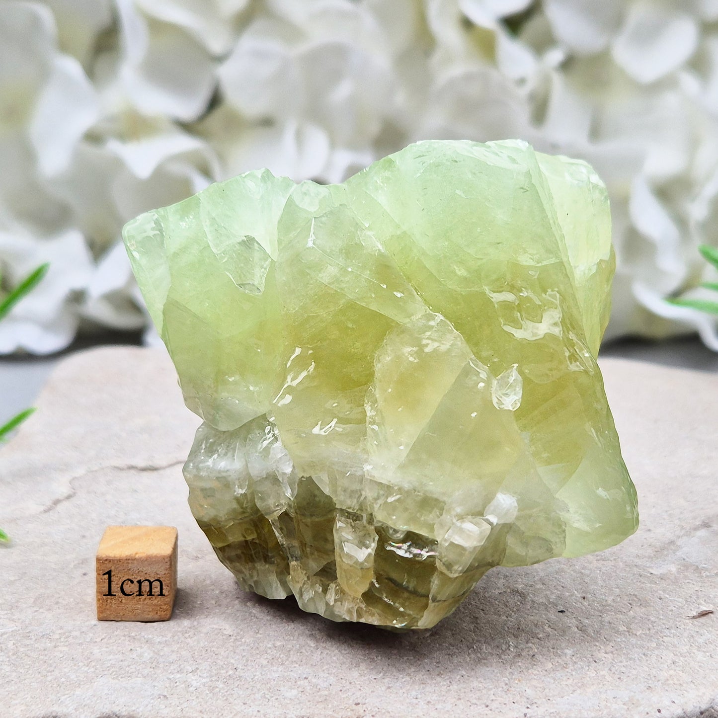 Natural Green Calcite chunk to support emotional release, fresh energy and a lighter mindset. A calming heart-centred stone for letting go and moving forward.