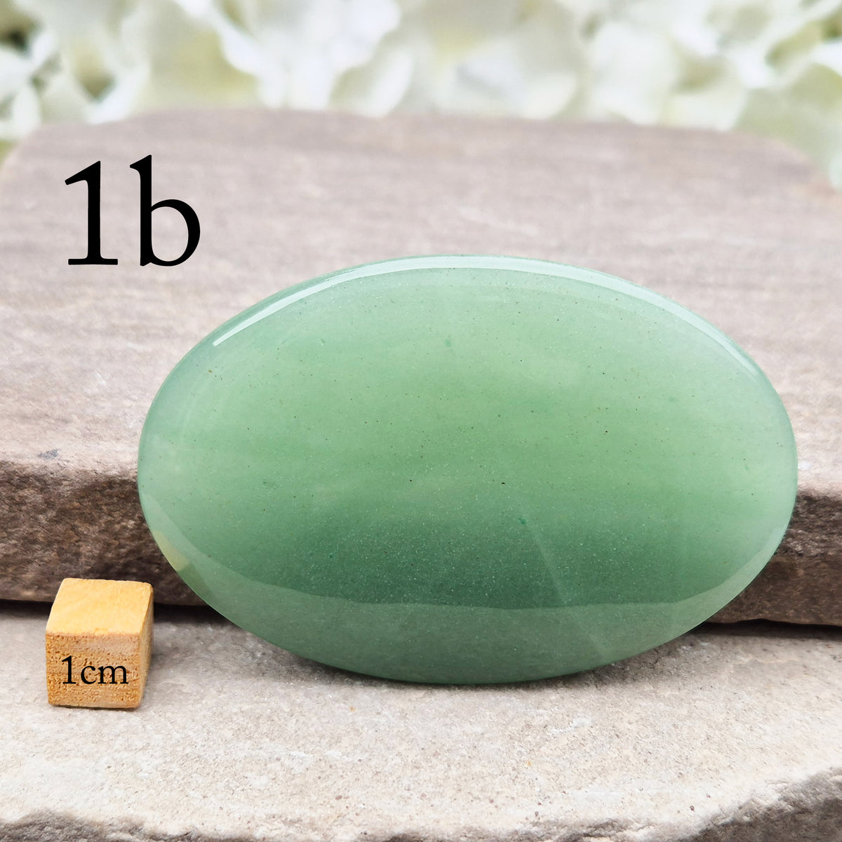 Natural Green Aventurine palm stone from Zimbabwe. Known for luck, abundance, confidence, heart healing and calming an overactive mind.