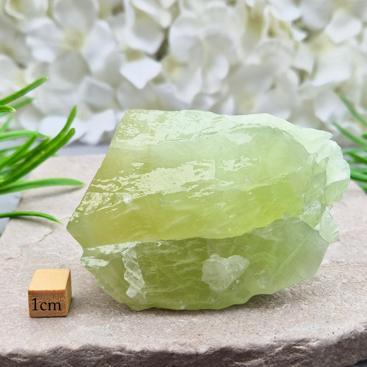 Natural Green Calcite chunk to support emotional release, fresh energy and a lighter mindset. A calming heart-centred stone for letting go and moving forward.