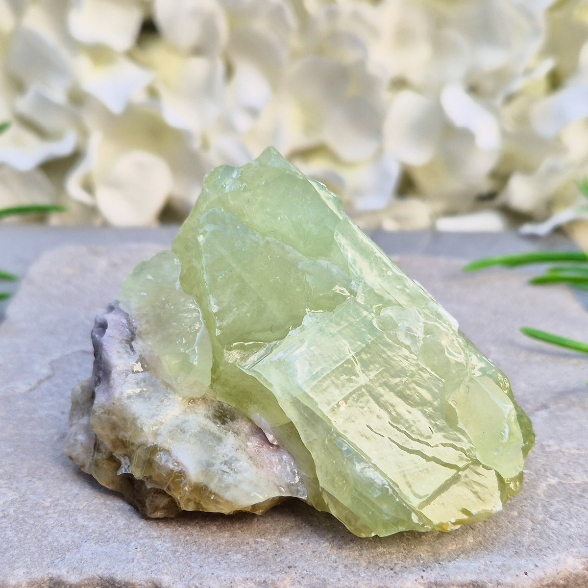Soothing Green Calcite chunk that encourages release, emotional balance and gentle renewal. Ideal for heart-centred energy work and fresh starts. 