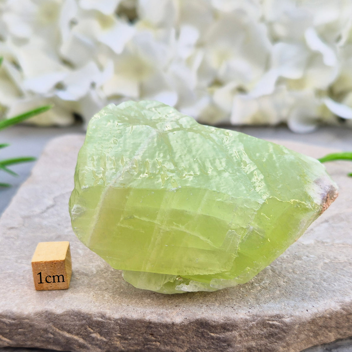 Natural Green Calcite chunk to support emotional release, fresh energy and a lighter mindset. A calming heart-centred stone for letting go and moving forward.