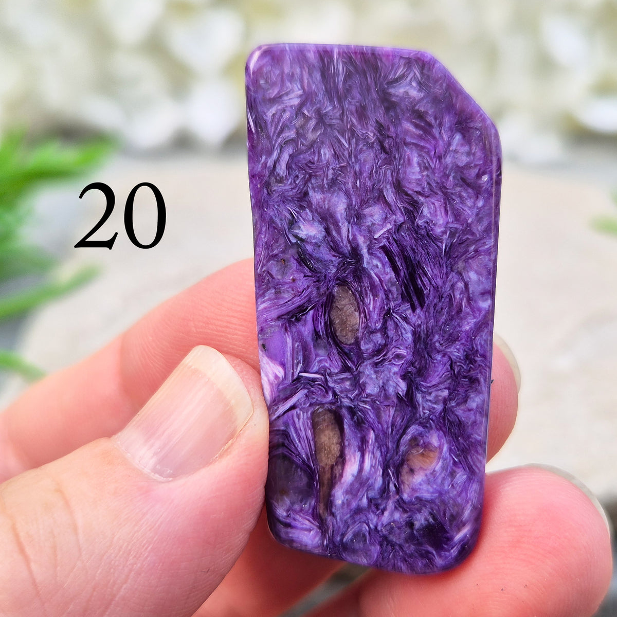 Charoite Crystal, Polished Gemstone