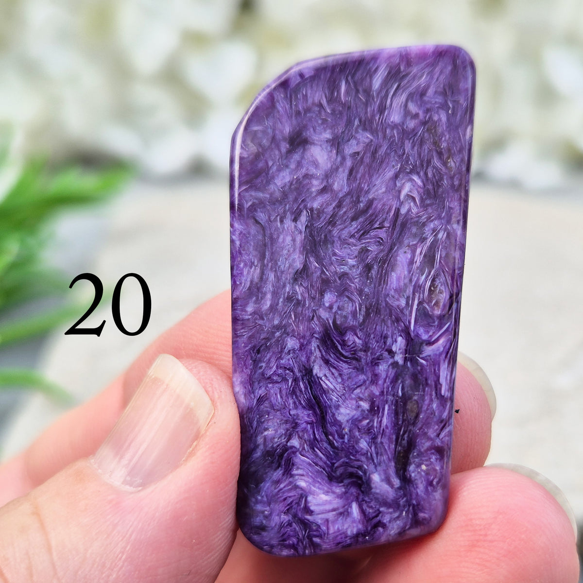 Charoite Crystal, Polished Gemstone