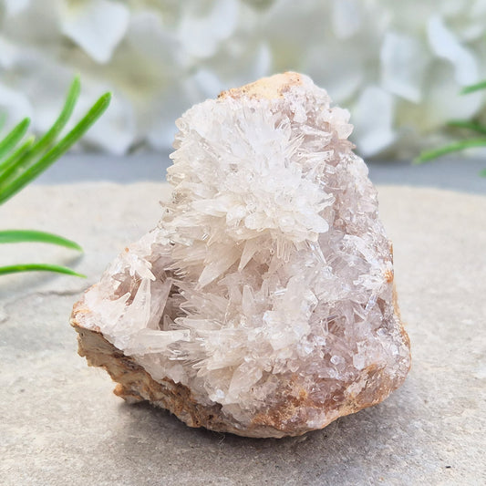 Needle Quartz Cluster from Indonesia – a master healer that amplifies energy, restores balance, and enhances focus, clarity, and spiritual growth. 