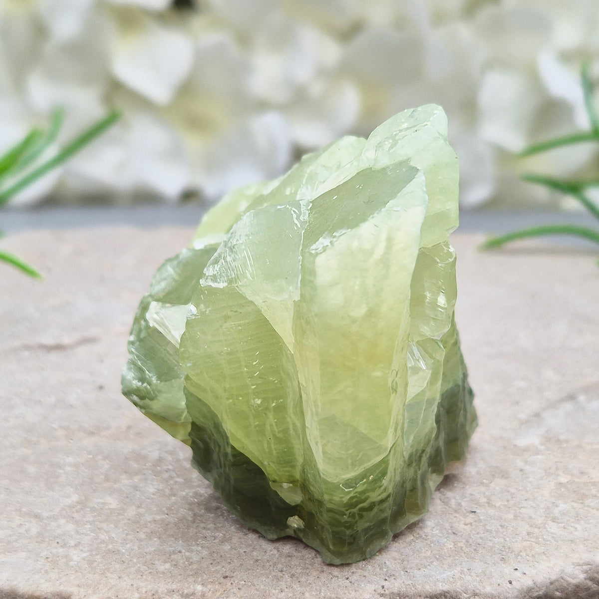 Soothing Green Calcite chunk that encourages release, emotional balance and gentle renewal. Ideal for heart-centred energy work and fresh starts.