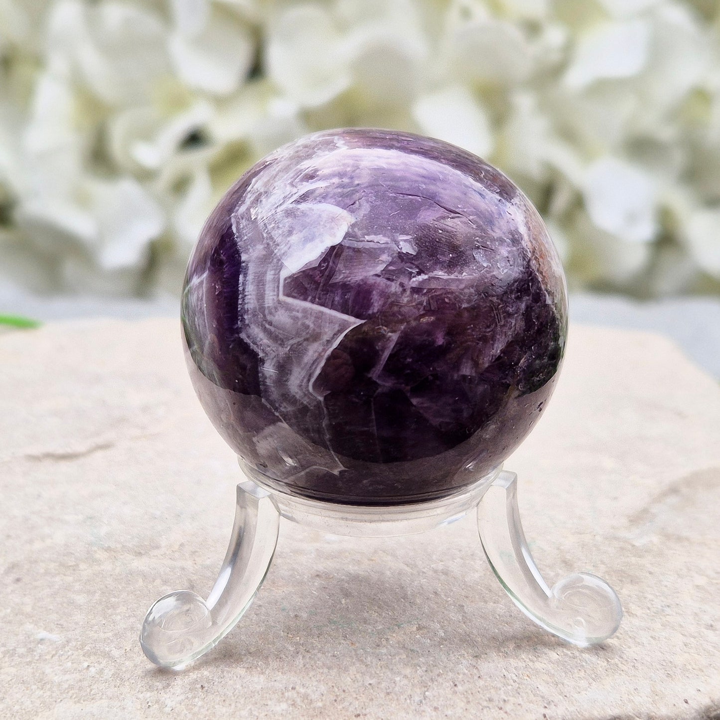 Chevron Amethyst crystals repel negative energy and cleanses your aura. Perfect for resolving problems and taking action. Enhance your intuition.