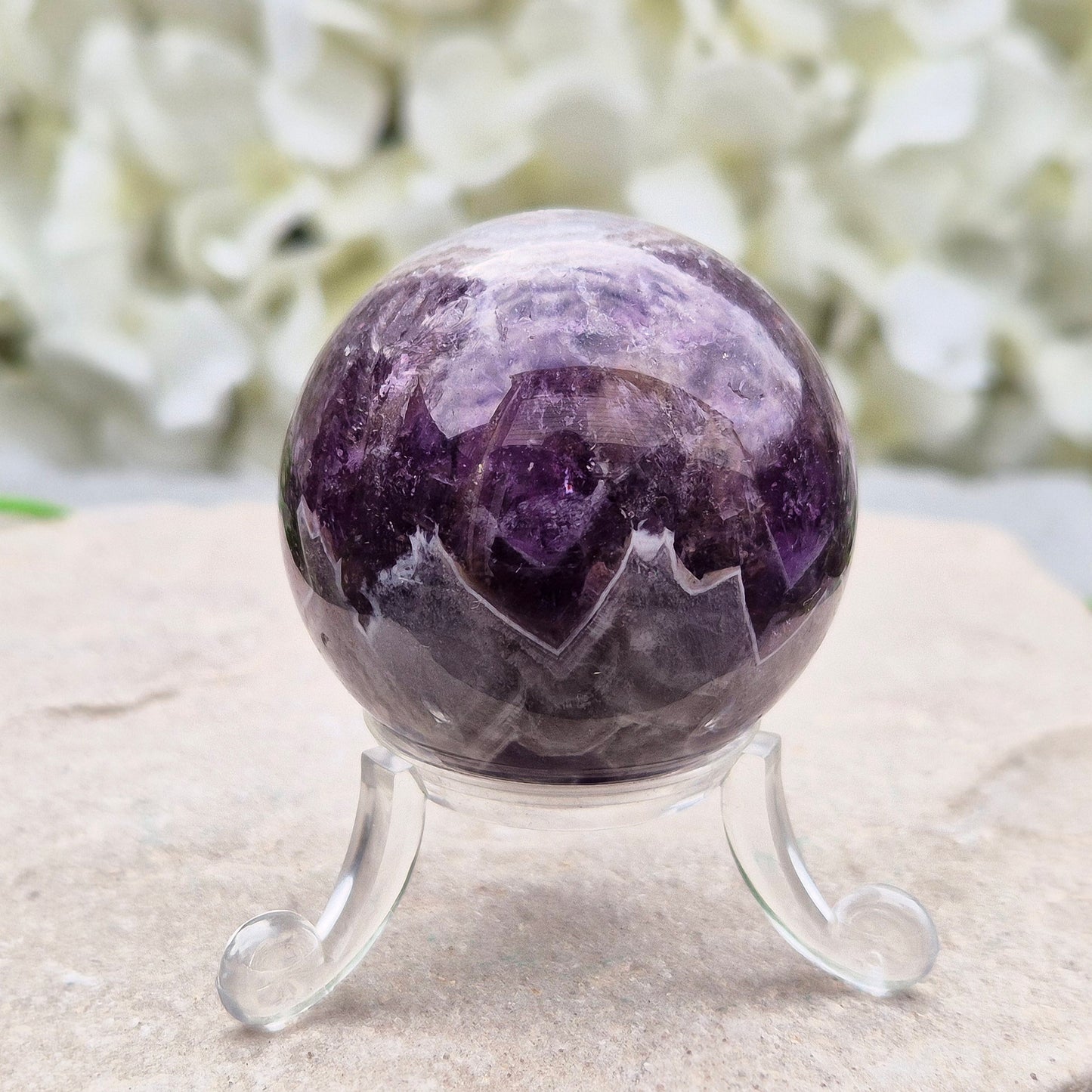 Chevron Amethyst crystals repel negative energy and cleanses your aura. Perfect for resolving problems and taking action. Enhance your intuition.