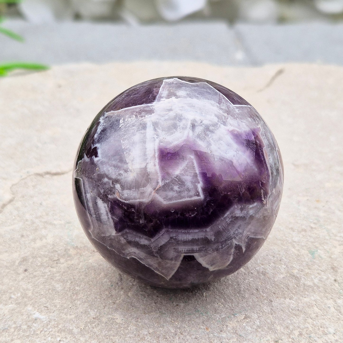 Chevron Amethyst crystals repel negative energy and cleanses your aura. Perfect for resolving problems and taking action. Enhance your intuition.