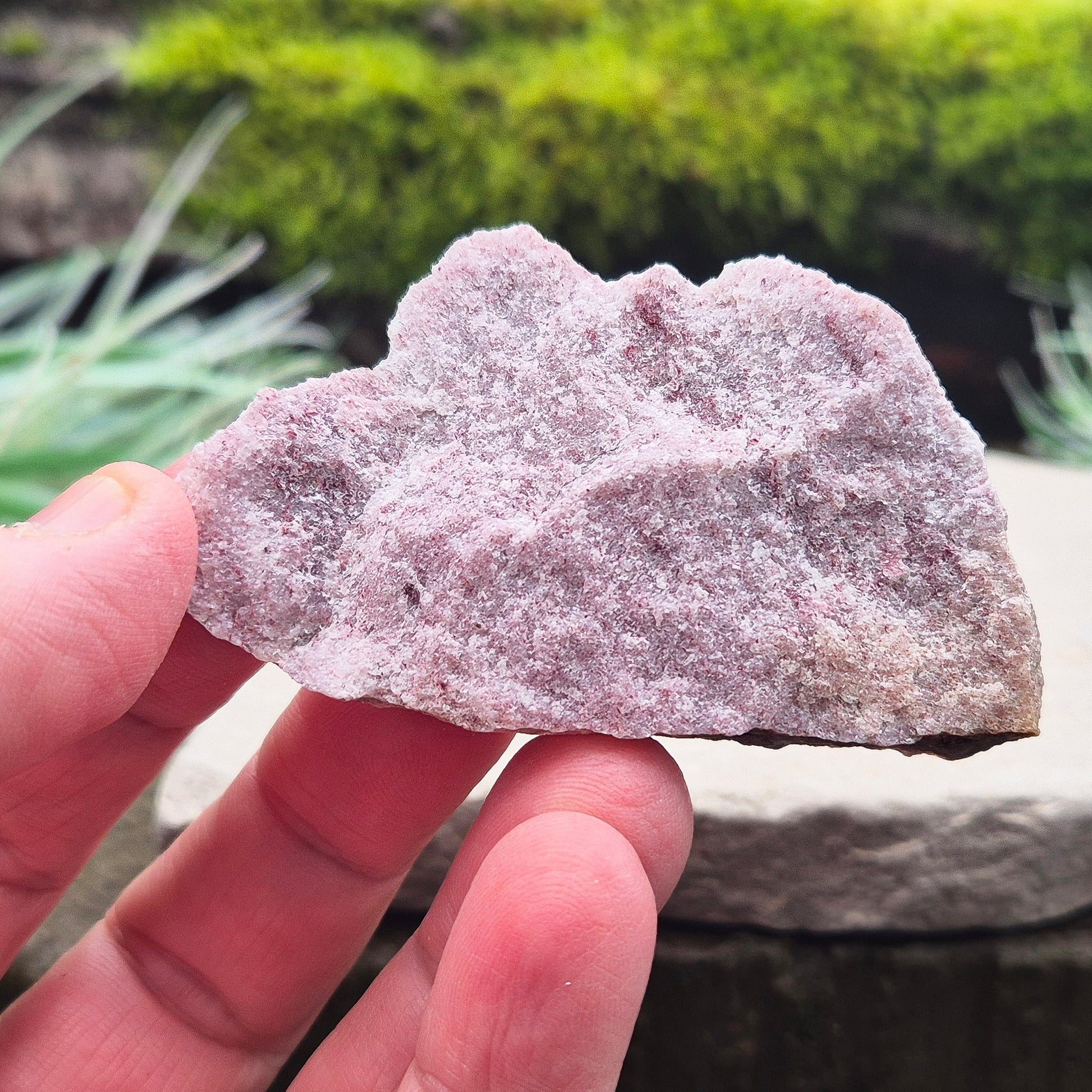 Pink Thulite, natural piece, from Norway. Nice sparkly lustre. Also known as Rosaline, and is the Pink Manganese variety of the mineral Zoisite.