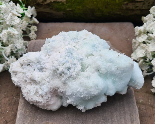Blue Aragonite Cluster From Namibia. Fabulous natural pale Blue Aragonite cluster, this is beautiful and really sparkly.