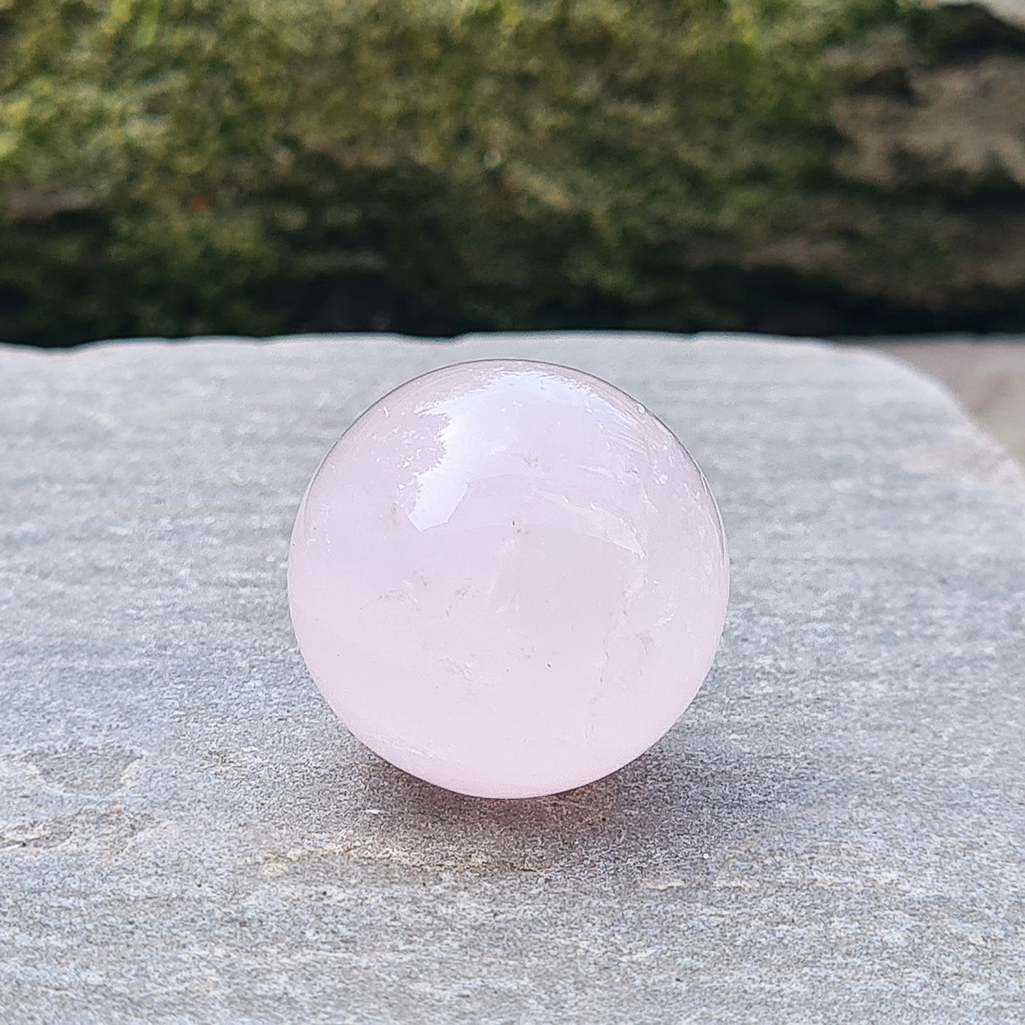 Rose Quartz Sphere, Rose Quartz Crystal Ball, Mini Sphere from Brazil. Does not come with a stand.